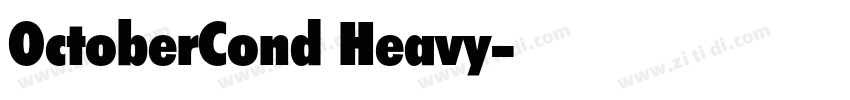OctoberCond Heavy字体转换